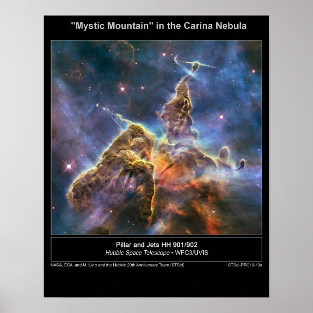 NGC-3372 "Mystic Mountain" Poster (Vorne)