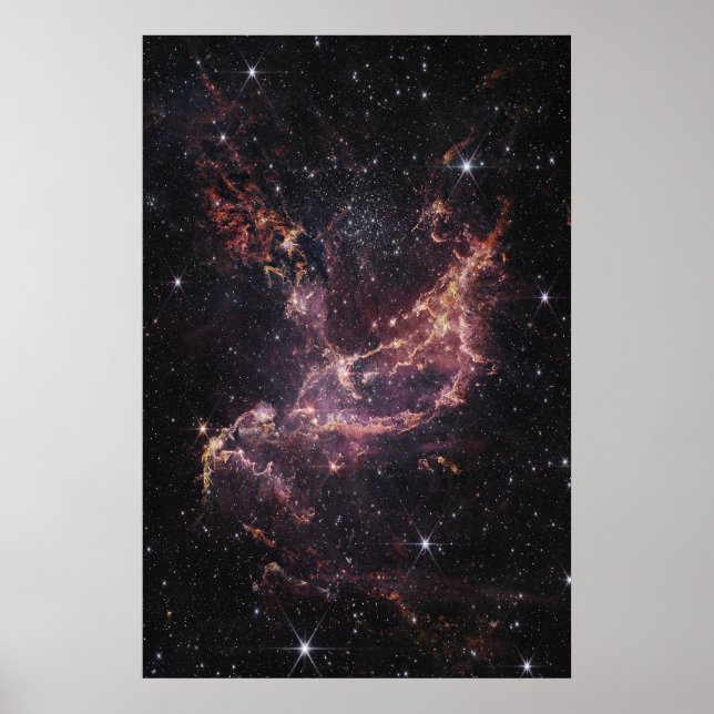 NGC 346 Sternencluster Inside a Nebula | JWST Poster (Vorne)
