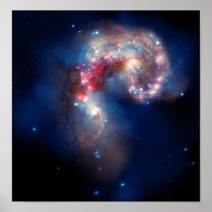 NGC 4038 die Antennen-Galaxien NASA Poster