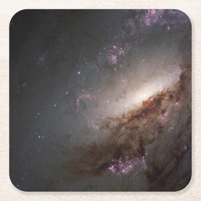 Ngc 4258 in der Intensivsternbildung. Rechteckiger Pappuntersetzer (Vorderseite)