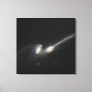 NGC 4676, auch bekannt als die Mäuseggalaxien Leinwanddruck