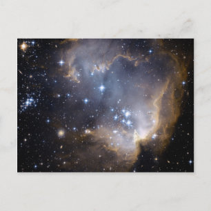 NGC 602 bright stars NASA Postkarte
