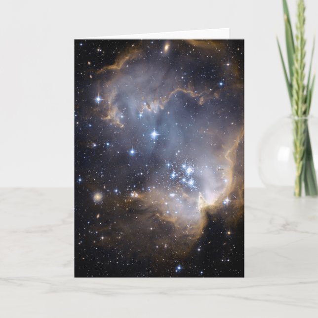 NGC 602 die helle Sterne NASA Karte (Vorderseite)