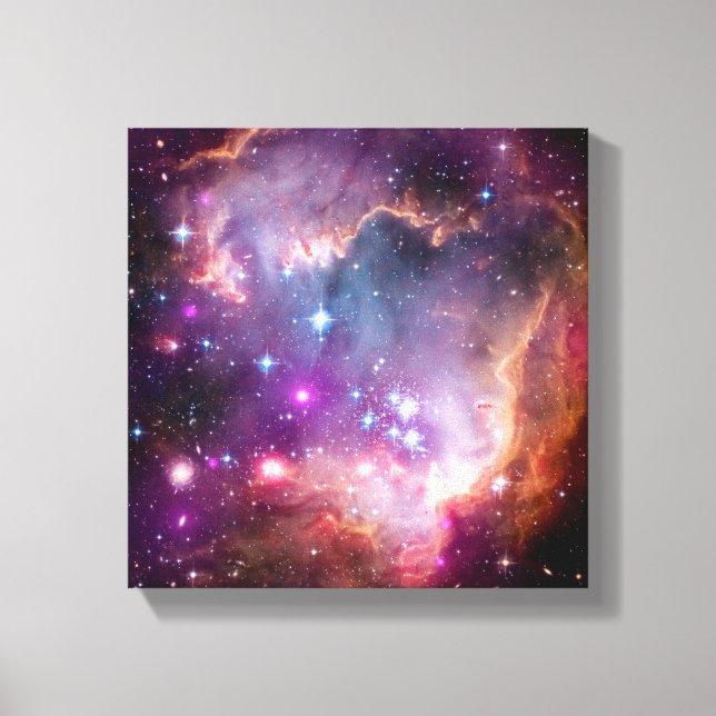 NGC 602 Star Formation - NASA Hubble Space Foto Leinwanddruck (Vorderseite)