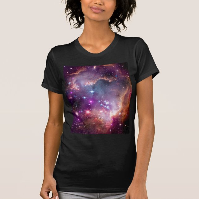 NGC 602 Star Formation - NASA Hubble Space Foto T-Shirt (Vorderseite)