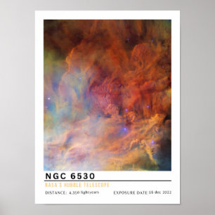 NGC 6530 Weltraumbildung Poster
