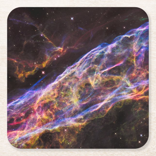 Ngc 6960, Der Raum-Nebel der Hexe. Rechteckiger Pappuntersetzer (Vorderseite)