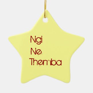 Ngi Ne Themba - ich habe Hoffnung Keramikornament