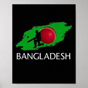 Ngladesh Cricket Trikot Tsman Poster