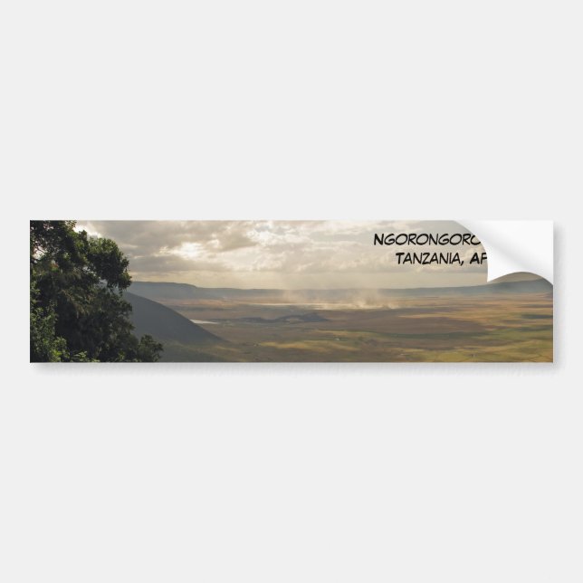 Ngorongoro Krater Tansania, Afrika Autoaufkleber (Vorne)