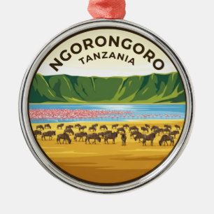 Ngorongoro-Krater Tansania Ornament Aus Metall