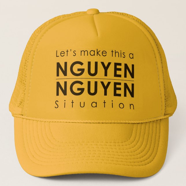 Nguyen/Nguyen Situations-Fernlastfahrer-Hut Truckerkappe (Vorderseite)