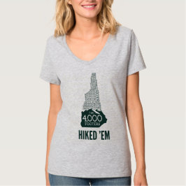 NH 4000 Footers Hiked Women's V-Neck T - Shirt