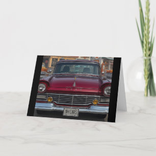 NH Antique Cars Blank Gruß Karte