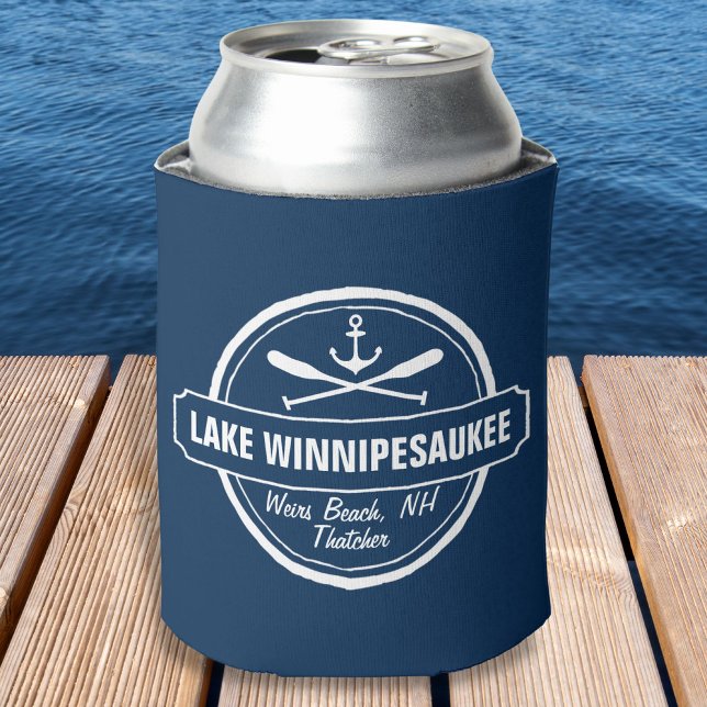 NH Lake Winnipesaukee Sonderstadt, Name, Anker Dosenkühler (Von Creator hochgeladen)