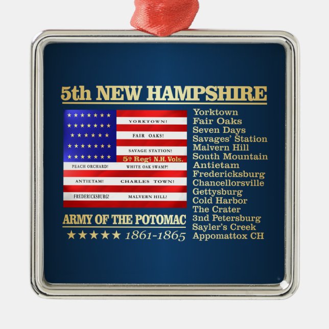 NH Vounteer Infanterie (BH) Ornament Aus Metall (Vorne)