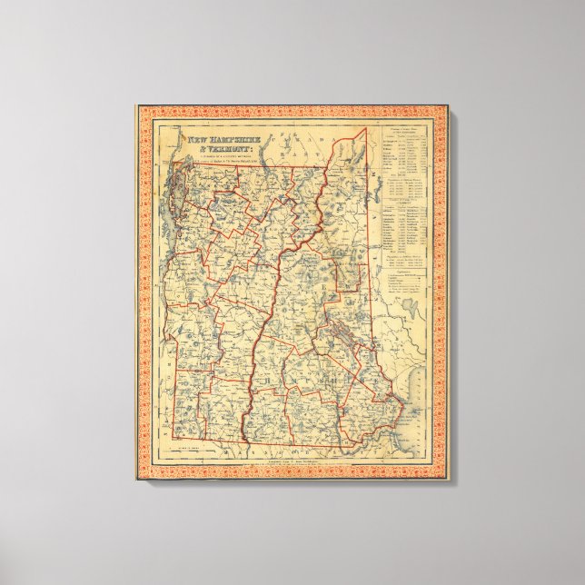 NH, Vt Leinwanddruck (Vorderseite)