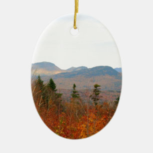 NH White Mountains Keramik Ornament