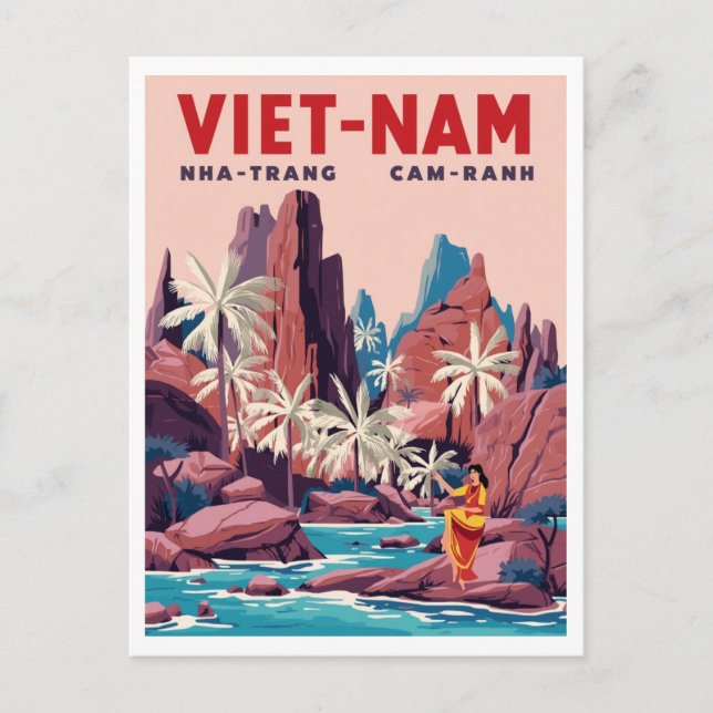 Nha Trang Cam Ranh Küste Postkarte (Vorderseite)