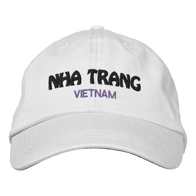 Nha Trang, Vietnam Bestickte Baseballkappe (Vorderseite)