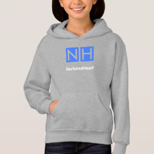 NHI Kids Gray Pullover Hoodie mit Taschen