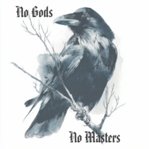 Ni Dieu, Ni Maître Gothic-Anarchistische Parole Aufkleber