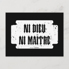 Ni dieu ni maître postkarte