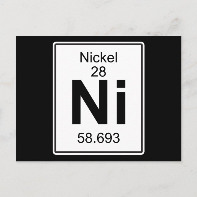 Ni - Nickel Postkarte (Vorderseite)