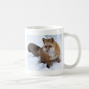 Ni roten Fox der Schnee Kaffeetasse