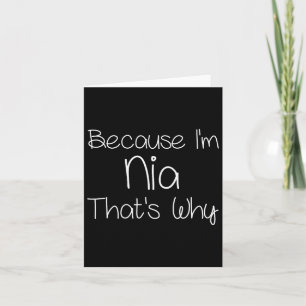 Nia Funny Personalisiert Birthday Women Name Id Karte