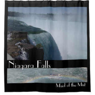 Niagar Falls Maid zum Nebelduschvorhang Duschvorhang