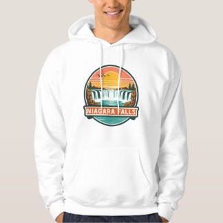 Niagara Fälle Kanada Retro-Design Hoodie
