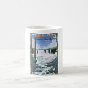 Niagara-Fälle-Reiseposter Kaffeetasse