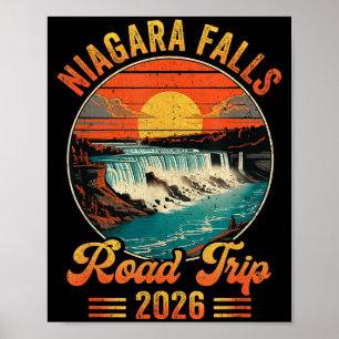Niagara Fälle Roadtrip 2026 Sommerferien Familie Poster