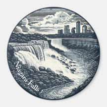 Niagara-Fälle Vintage-Magnet