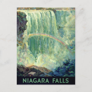 Niagara-Fälle Vintage-Reiseplakat Restauriert Postkarte