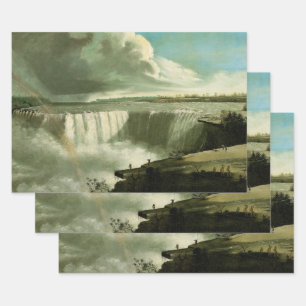 Niagara Fälle von Table Rock von John Vanderlyn Geschenkpapier Set