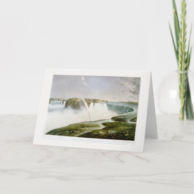 . "Niagara Falls" 1868 Karte (Vorderseite)