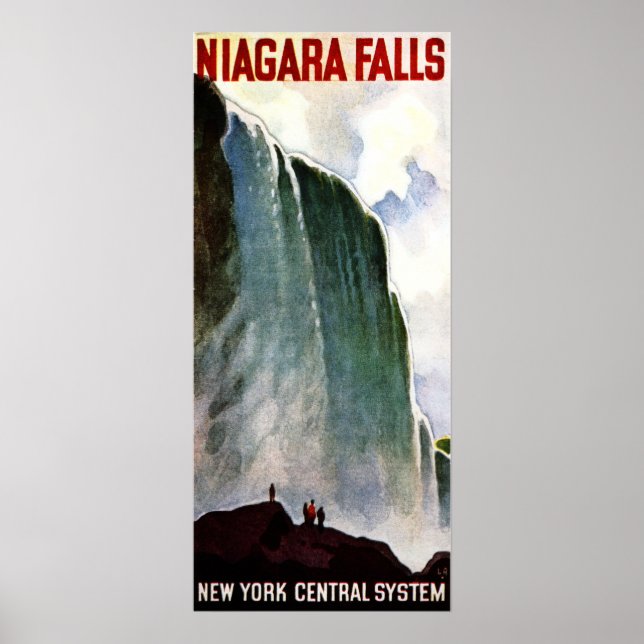 NIAGARA FALLS AMERIKA Wasserfall Vintage Poster (Vorne)