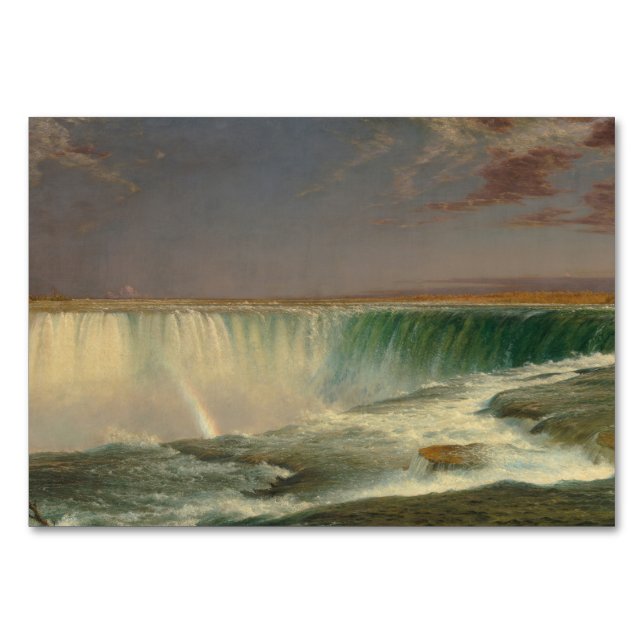 Niagara Falls by Frederic Edwin Church Tischnummer (Vorderseite)
