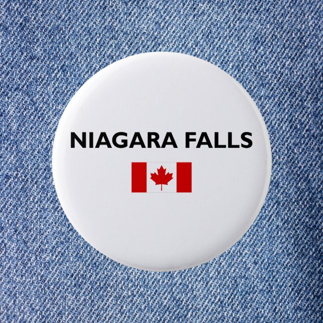 Niagara Falls Canada kanadische Flagge Licht Farbe Button (Von Creator hochgeladen)
