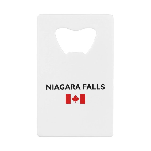 Niagara Falls Canada kanadische Flagge Licht Farbe Geldbeutel Flaschenöffner (Vorderseite)