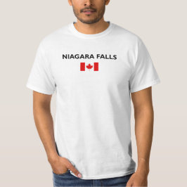 Niagara Falls Canada kanadische Flagge Licht Farbe T-Shirt