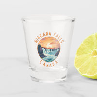 Niagara Falls Canada Retro Distressed Circle
