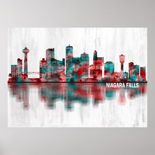 Niagara Falls Canada Skyline Poster (Vorne)