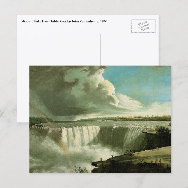 Niagara Falls From Table Rock by John Vanderlyn Postkarte (Vorne/Hinten)