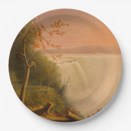 Niagara Falls (Horseshoe Falls) (Rembrandt Peale) Pappteller