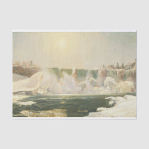 Niagara Falls im Winter von Jasper Francis Cropsey Seidenpapier