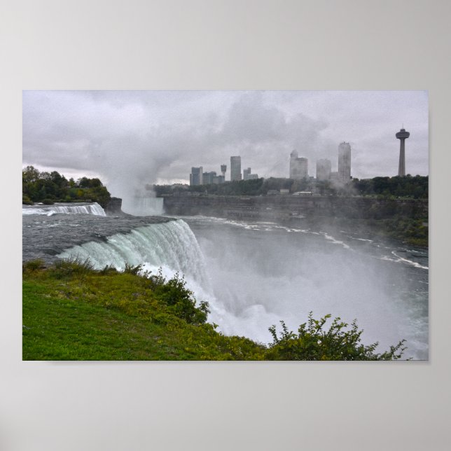 Niagara Falls in Mist, New York Poster (Vorne)