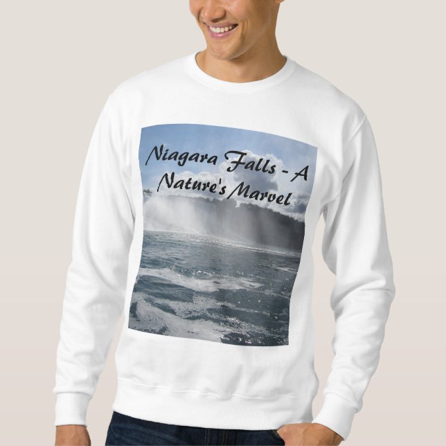 Niagara Falls inspirierte Sweatshirt für Männer (Vorderseite)
